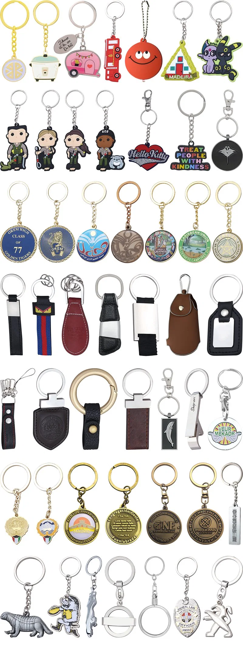 Wholesale Custom Souvenir Key Chain Custom Made Enamel Leaf Shapesd Metal Keychain
