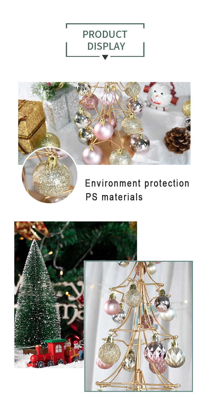 Top1 Christmas Desktop Decoration Gold Iron Christmas Tree for Christmas Decoration