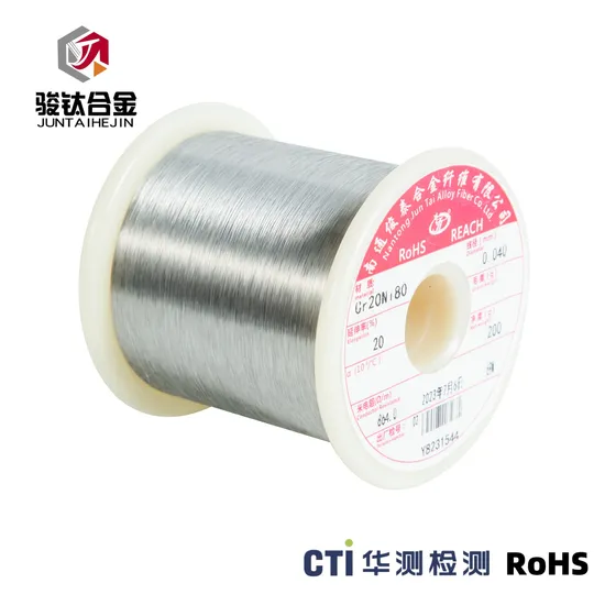 Nickel Chronme Alloy Cr20ni80 for 0.210mm Resistance Wire 