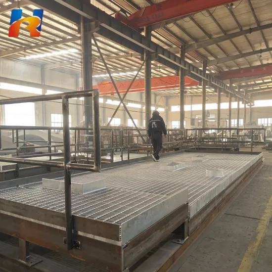 Welded Metal Plateform with Steel Grating for Industrial Accessories 